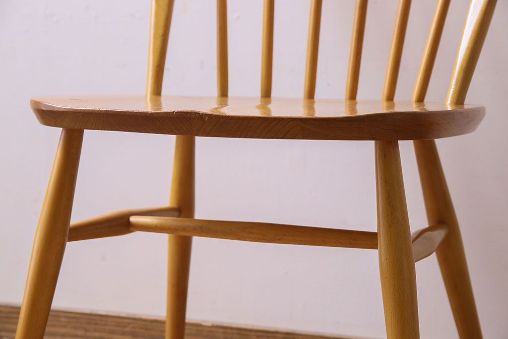ヴィンテージ家具　イギリス　ERCOL(アーコール)　ビンテージ　ウィンザーダイニングチェア(1)