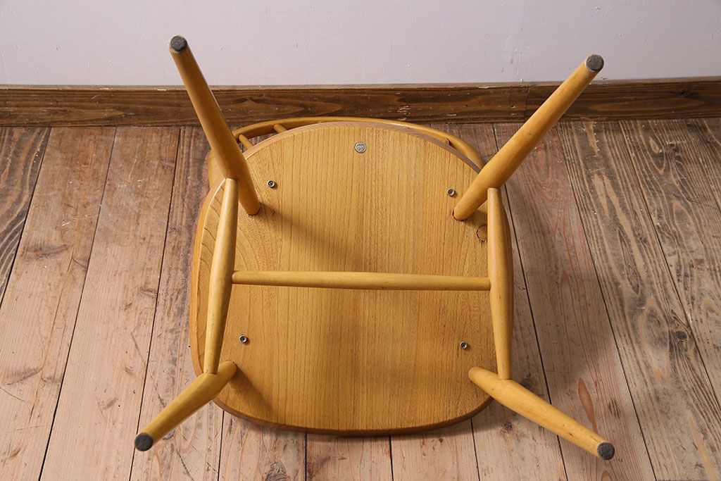 ヴィンテージ家具　イギリス　ERCOL(アーコール)　ビンテージ　ウィンザーダイニングチェア(1)