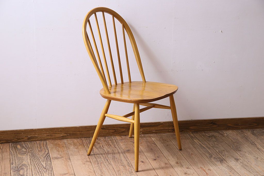 ヴィンテージ家具　イギリス　ERCOL(アーコール)　ビンテージ　ウィンザーダイニングチェア(2)