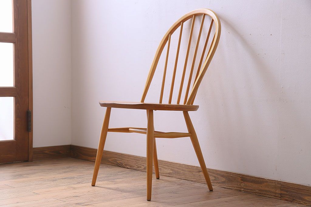 ヴィンテージ家具　イギリス　ERCOL(アーコール)　ビンテージ　ウィンザーダイニングチェア(2)