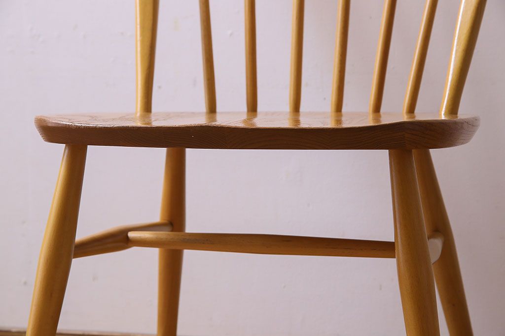 ヴィンテージ家具　イギリス　ERCOL(アーコール)　ビンテージ　ウィンザーダイニングチェア(2)