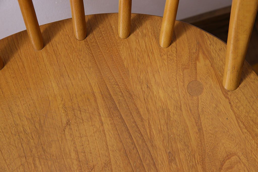 ヴィンテージ家具　イギリス　ERCOL(アーコール)　ビンテージ　ウィンザーダイニングチェア　2脚セット