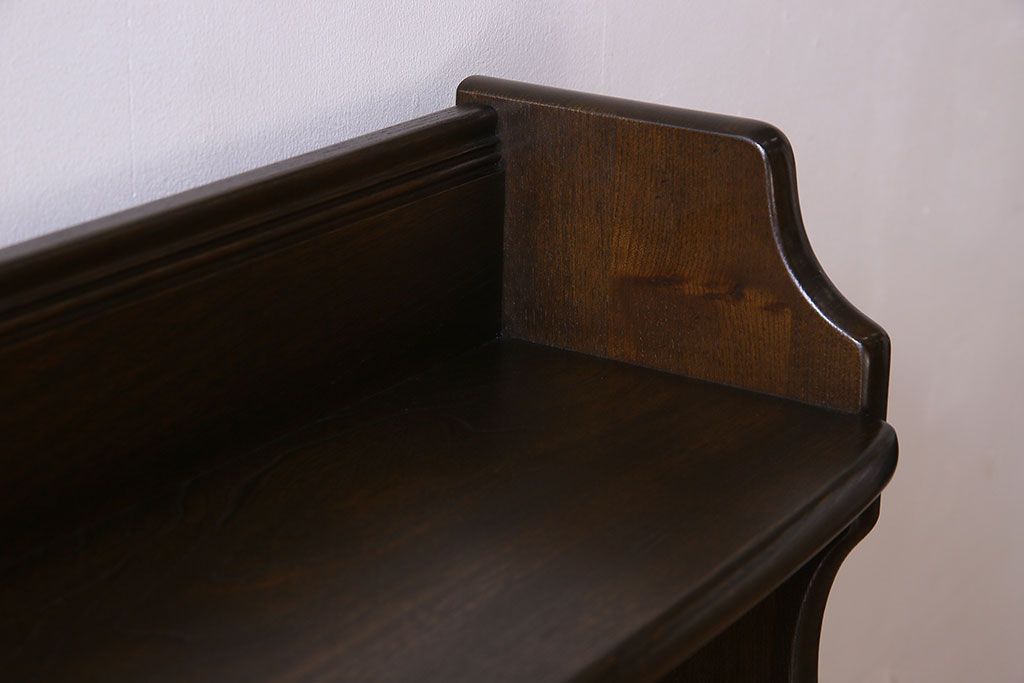 ヴィンテージ家具　ERCOL(アーコール)　イギリスビンテージ　オールドコロニアル　カップボードブックケース(本棚)