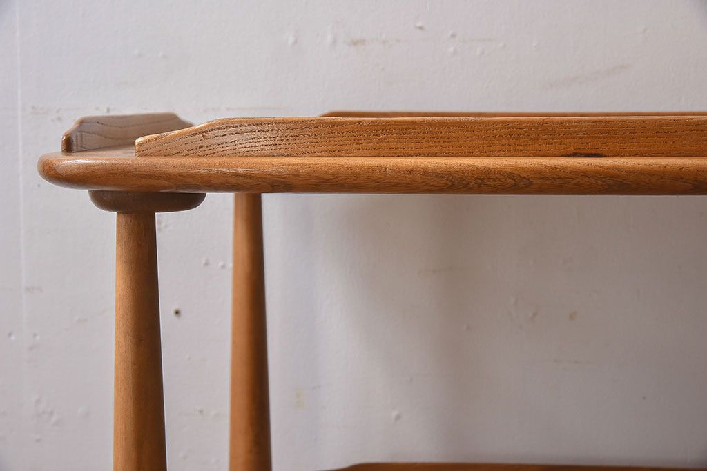 ヴィンテージ家具　ERCOL(アーコール)　イギリスビンテージ　トロリーキャスターワゴン(キッチンワゴン)(2)