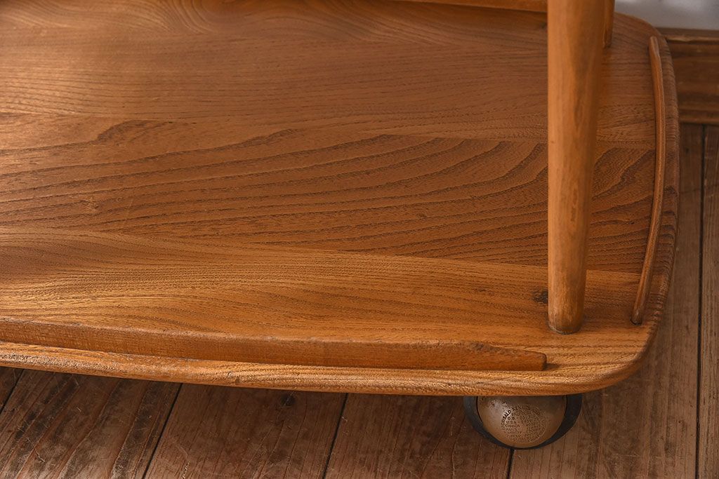 ヴィンテージ家具　ERCOL(アーコール)　イギリスビンテージ　トロリーキャスターワゴン(キッチンワゴン)(2)