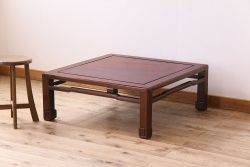 アンティーク家具　和製アンティーク 総無垢材 重厚な唐木の座卓