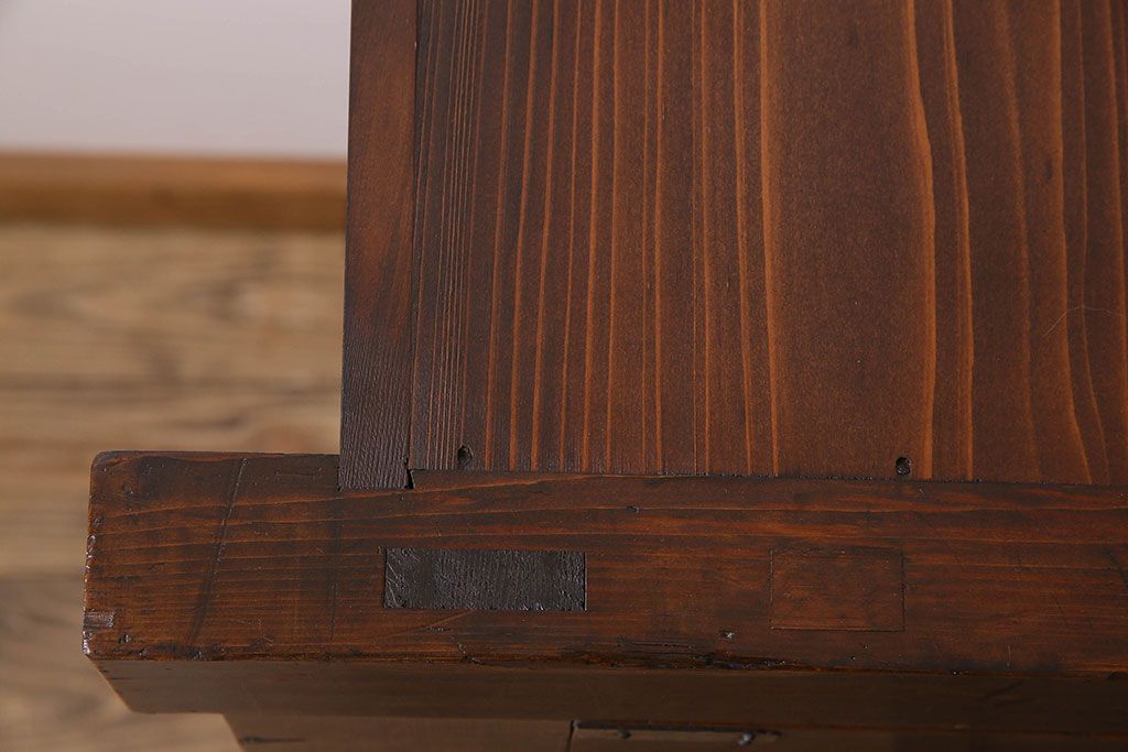アンティーク家具　和製アンティーク　前面ヒノキ材　収納箪笥サイドボード(水屋箪笥)