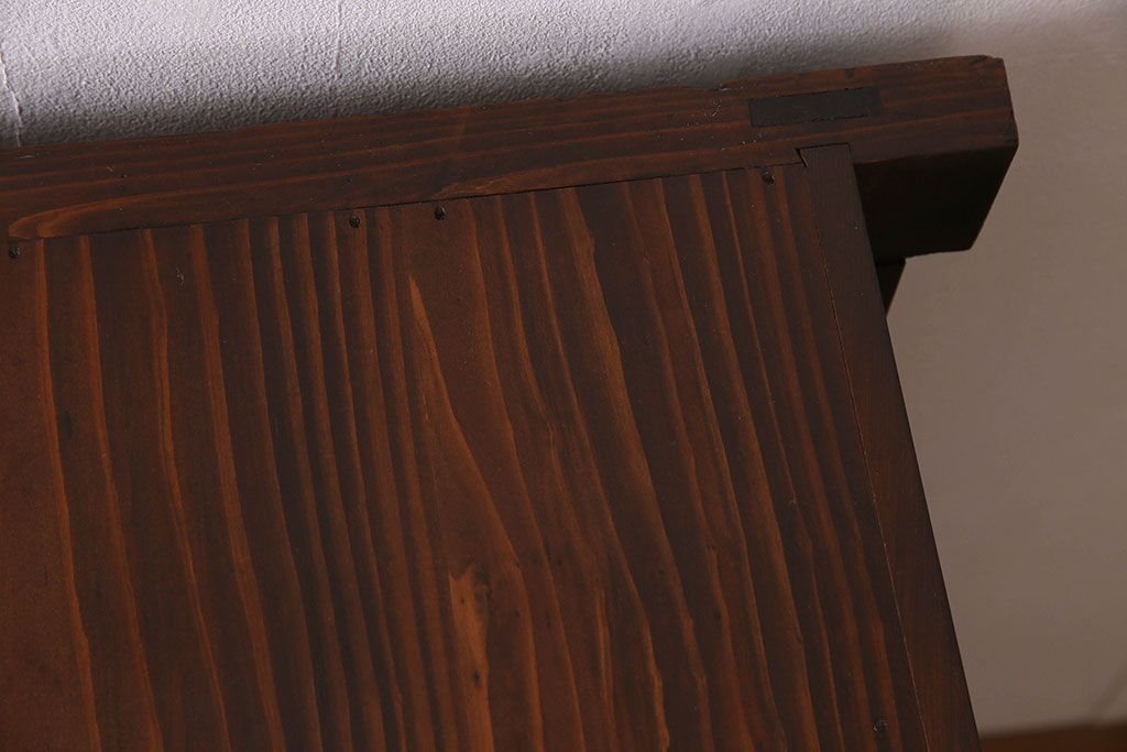 アンティーク家具　和製アンティーク　前面ヒノキ材　収納箪笥サイドボード(水屋箪笥)