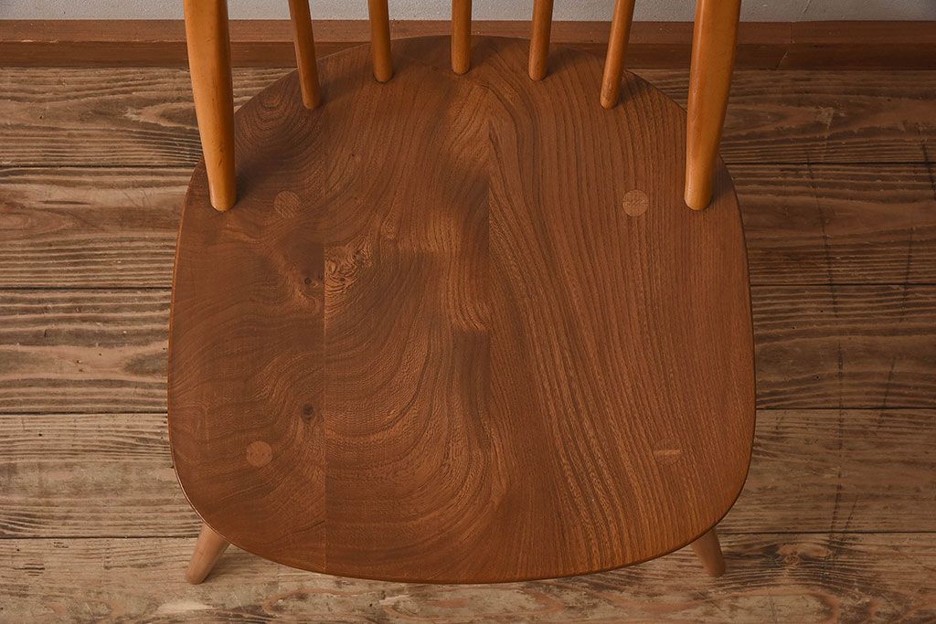 ヴィンテージ家具　ERCOL(アーコール)　英国ビンテージのシンプルなチェア(1)