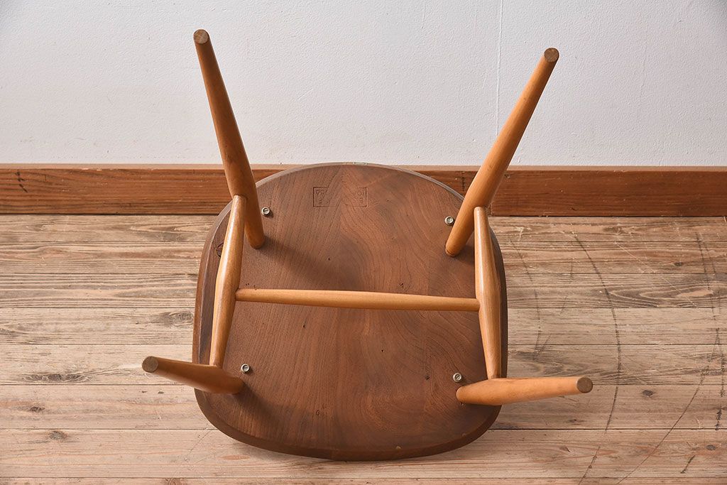 ヴィンテージ家具　ERCOL(アーコール)　英国ビンテージのシンプルなチェア(1)
