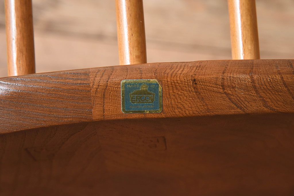 ヴィンテージ家具　ERCOL(アーコール)　英国ビンテージのシンプルなチェア(1)