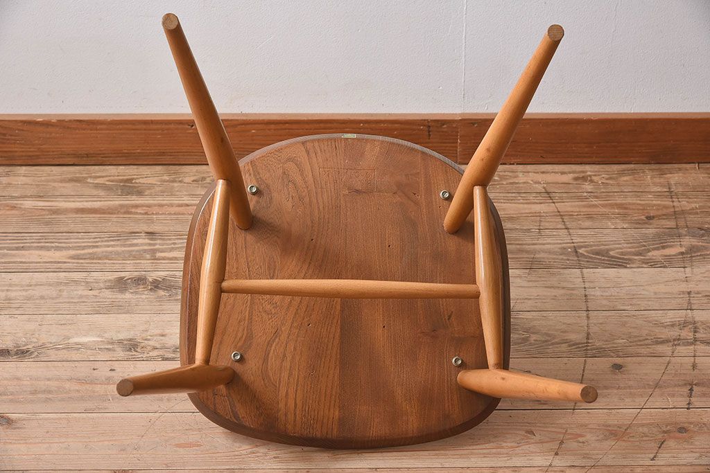 ヴィンテージ家具　ERCOL(アーコール)　英国ビンテージのシンプルなチェア(2)