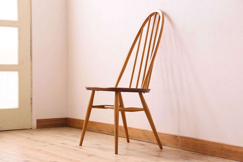 ヴィンテージ家具　ERCOL(アーコール)　英国ビンテージのシンプルなチェア(3)