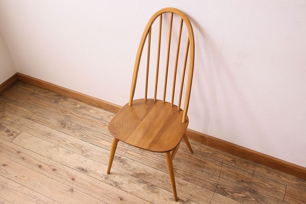 ヴィンテージ家具　ERCOL(アーコール)　英国ビンテージのシンプルなチェア(3)