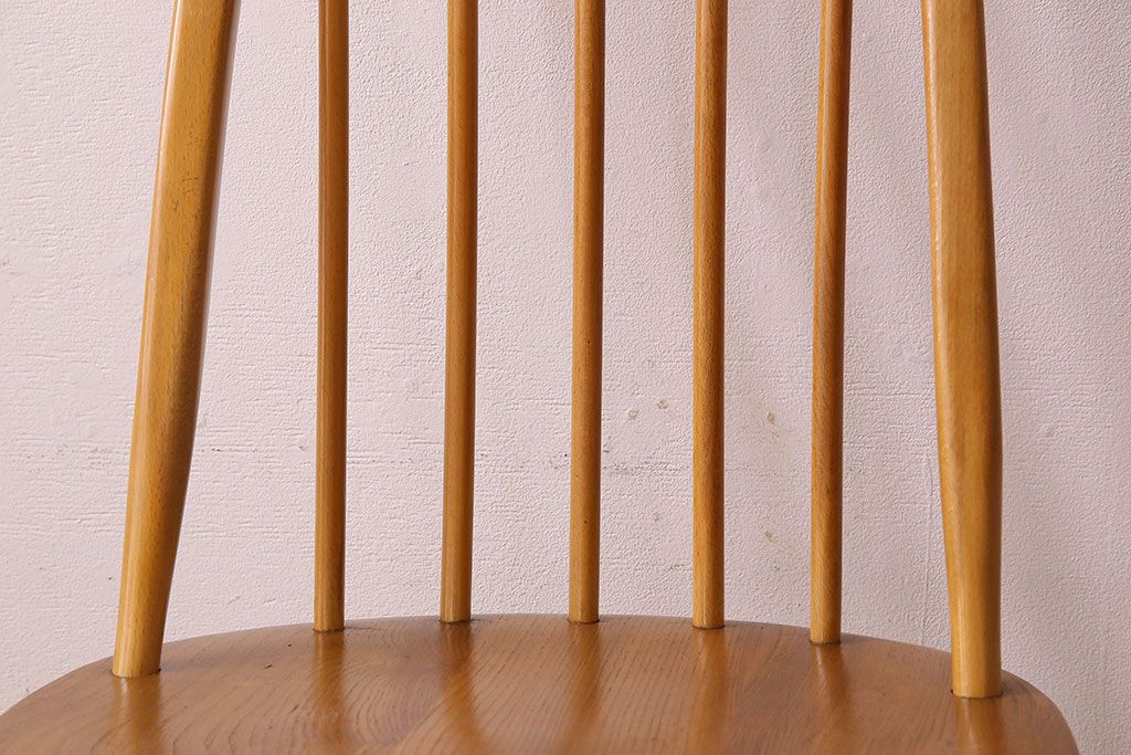 ヴィンテージ家具　ERCOL(アーコール)　英国ビンテージのシンプルなチェア(3)