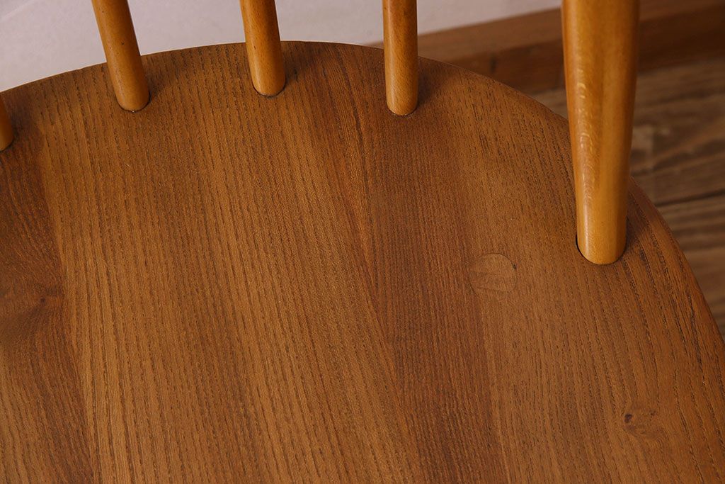 ヴィンテージ家具　ERCOL(アーコール)　英国ビンテージのシンプルなチェア(3)