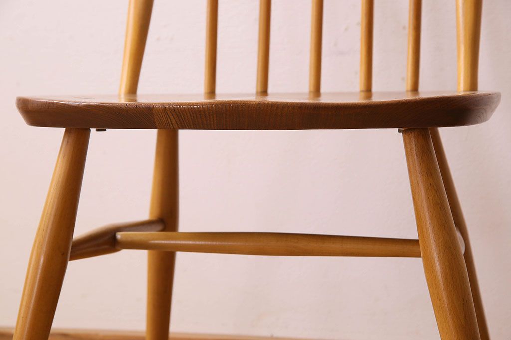 ヴィンテージ家具　ERCOL(アーコール)　英国ビンテージのシンプルなチェア(3)