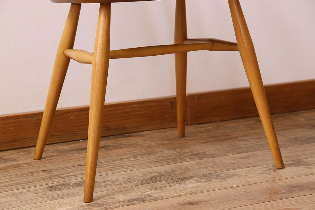 ヴィンテージ家具　ERCOL(アーコール)　英国ビンテージのシンプルなチェア(3)