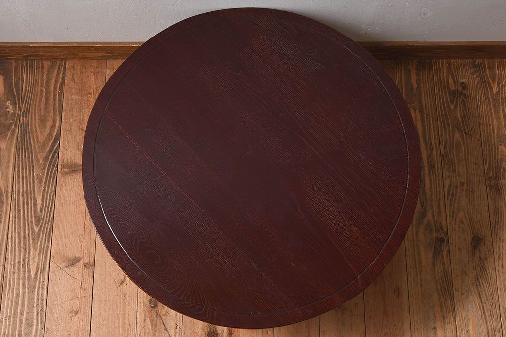 アンティーク家具　和製アンティーク　栗材製のちゃぶ台(テーブル、座卓)
