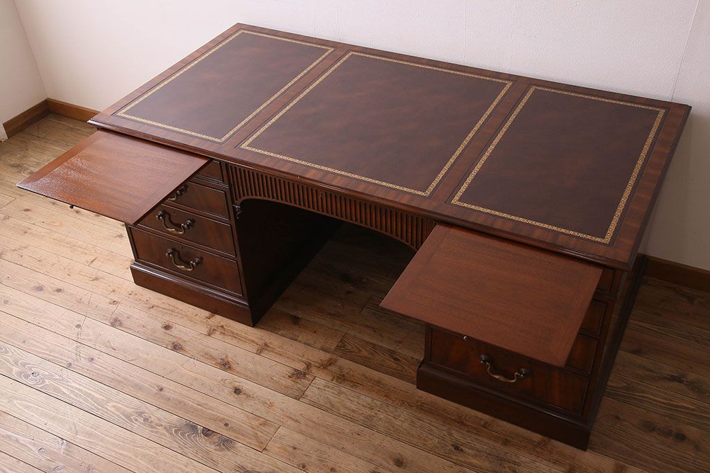 高級ブランド家具　Smith&Watson newyork(スミス&ワトソン　ニューヨーク)　プレジデントデスク(定価約300万円)