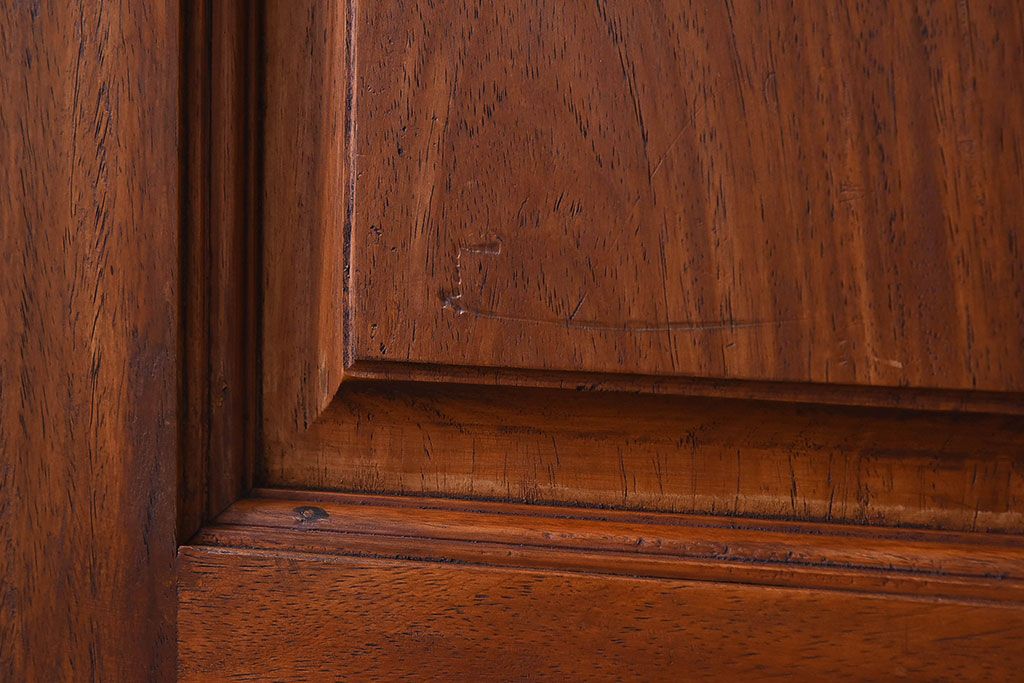 アンティーク雑貨　花梨無垢材　珍しいデザインのビンテージドア(扉、カリン材)(2)