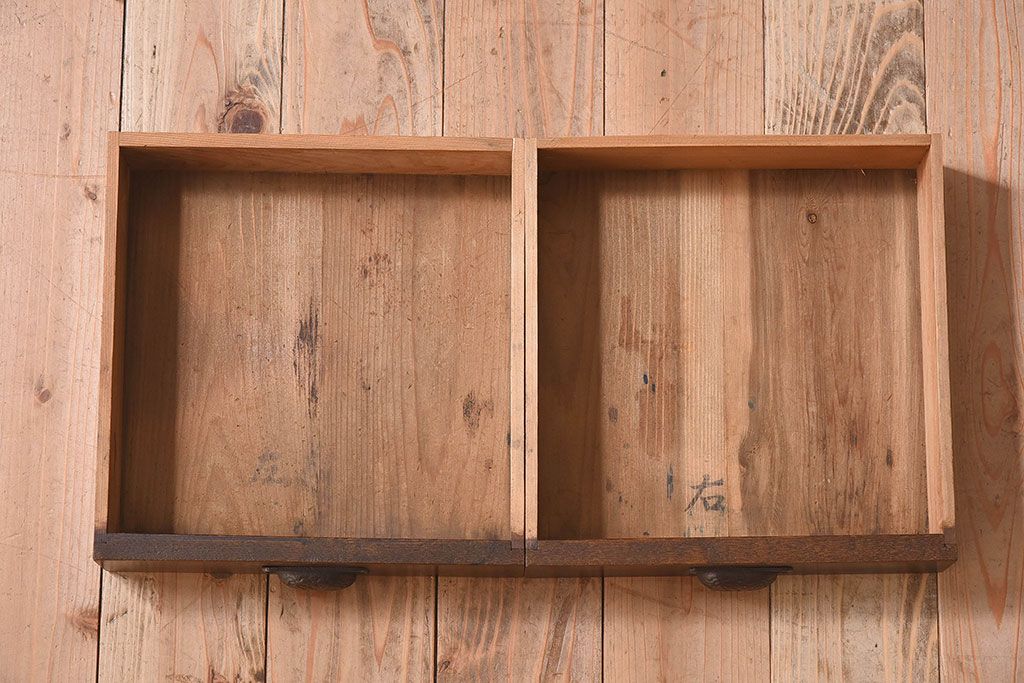 レトロ家具　大正〜昭和期　栓材製　薄型で使いやすいレトロな平机(コンソールテーブル)