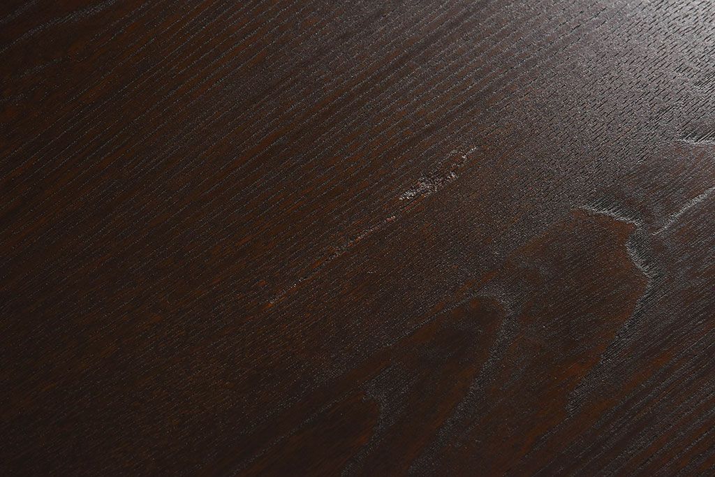 レトロ家具　大正〜昭和期　栓材製　薄型で使いやすいレトロな平机(コンソールテーブル)