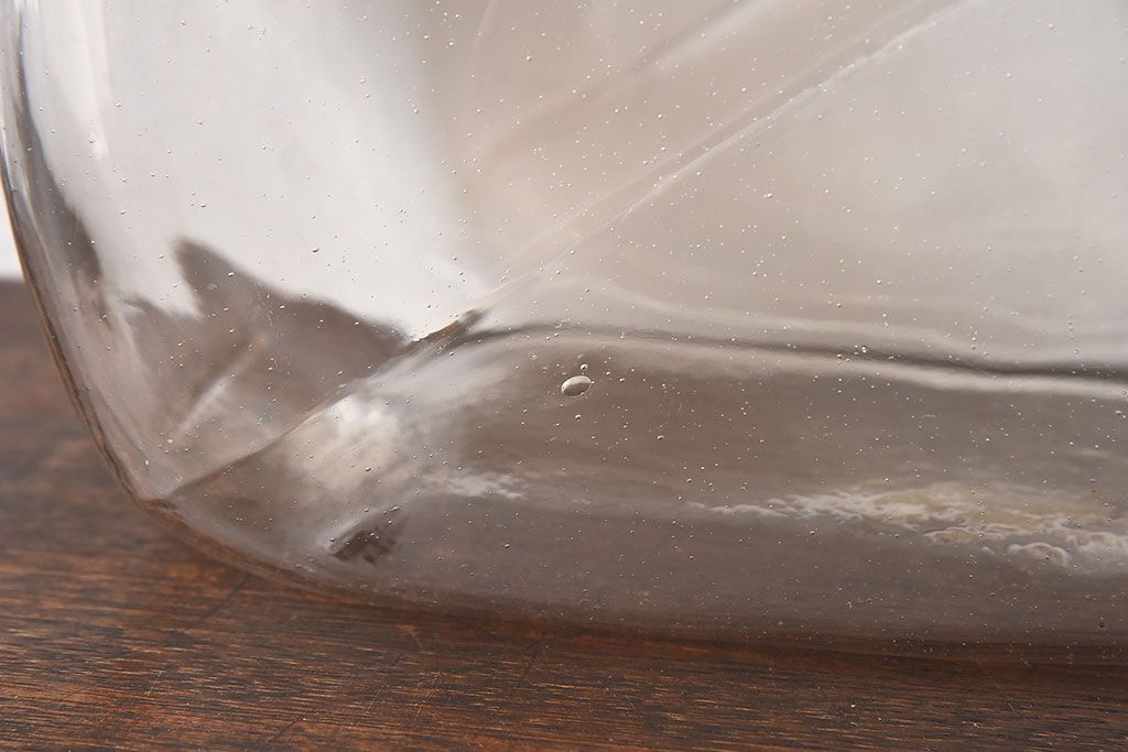 アンティーク雑貨　レトロな質感が素敵なアンティーク猫瓶(ガラス瓶)2個セット(2)