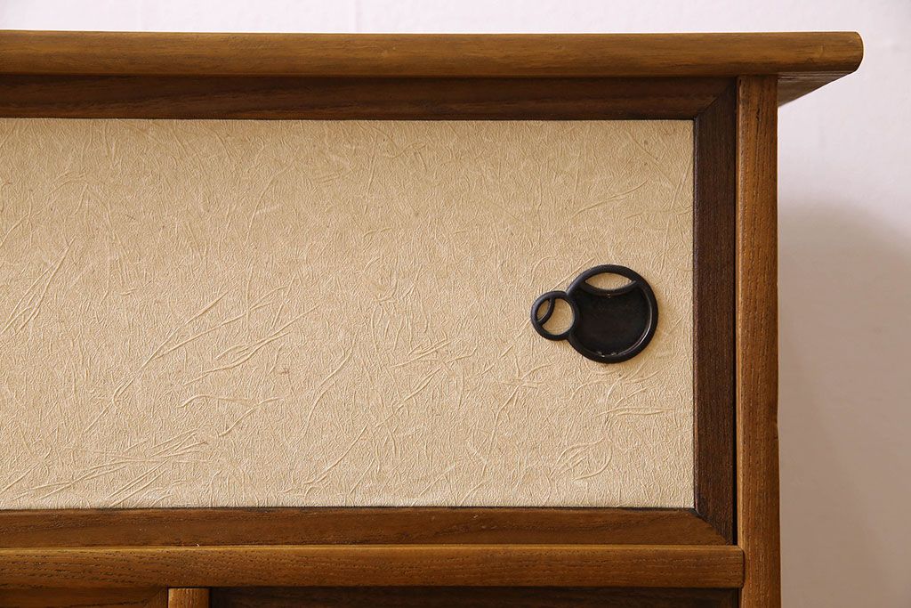 アンティーク家具　和製アンティーク　京都産　上品な佇まいの茶棚(茶箪笥、収納棚、食器棚)
