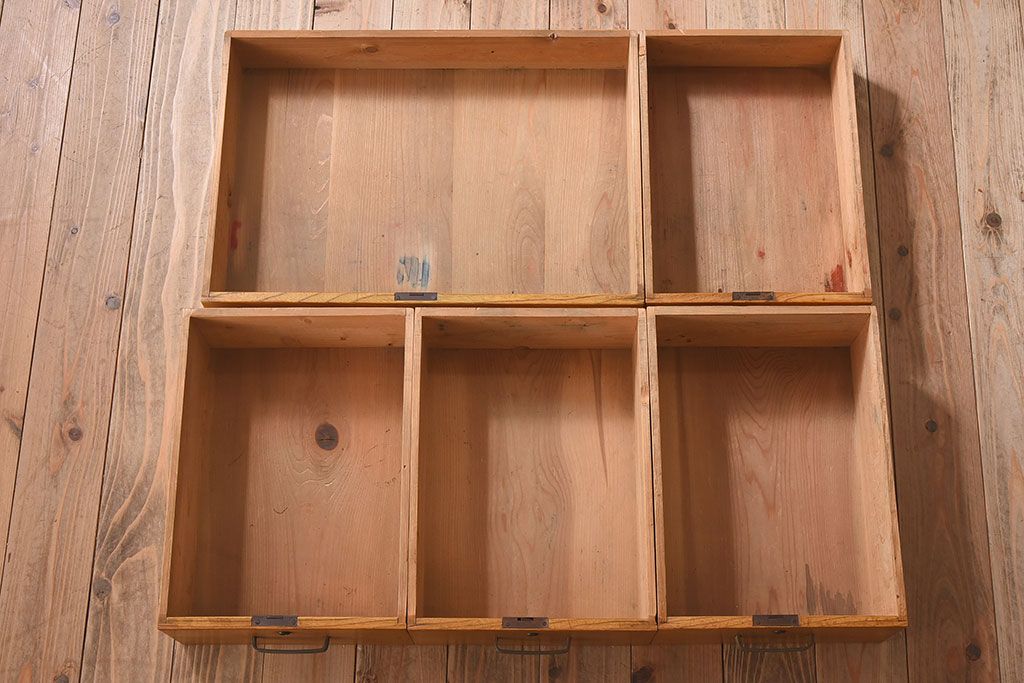 レトロ家具 昭和レトロ 古い木の質感が味わい深い薄型片袖机