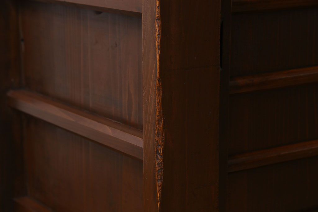 アンティーク家具　古民具・骨董　六尺　和モダンスタイル　古い重ね水屋箪笥(食器棚、収納棚)