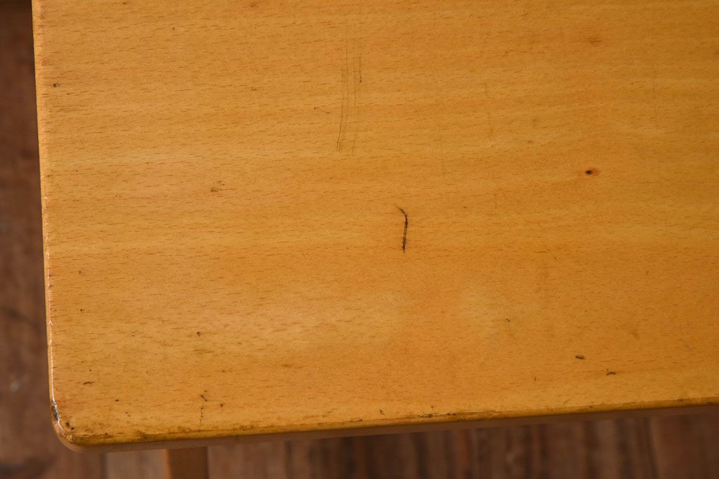 ヴィンテージ家具　イギリスビンテージ　温か味のある色味が素敵な折り畳みデスク(机、在宅ワーク、在宅用作業台)