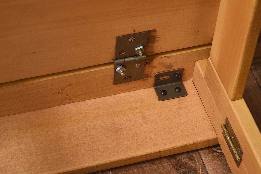 ヴィンテージ家具　イギリスビンテージ　温か味のある色味が素敵な折り畳みデスク(机、在宅ワーク、在宅用作業台)