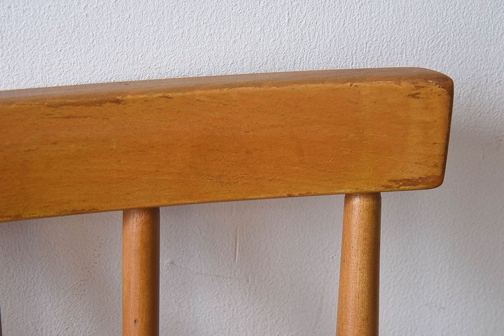 ヴィンテージ家具　イギリスビンテージ　ERCOL(アーコール)　シンプルなデザインのチェア(ダイニングチェア、椅子)(1)