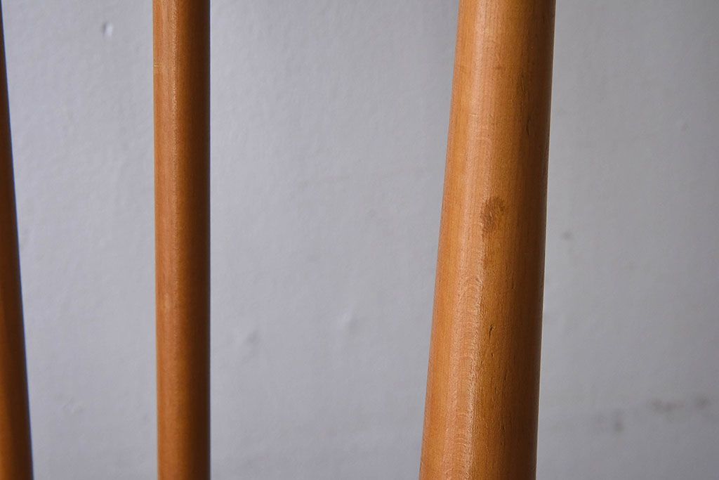 ヴィンテージ家具　イギリスビンテージ　ERCOL(アーコール)　シンプルなデザインのチェア(ダイニングチェア、椅子)(1)