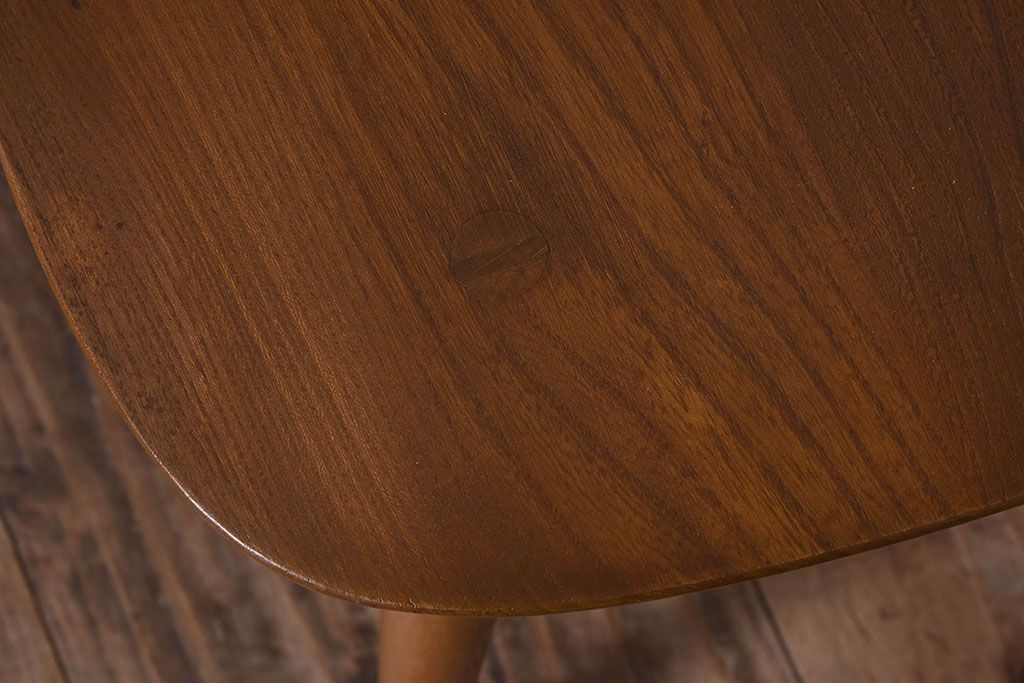 ヴィンテージ家具　イギリスビンテージ　ERCOL(アーコール)　シンプルなデザインのチェア(ダイニングチェア、椅子)(2)