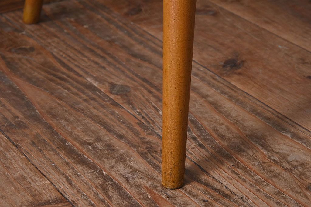 ヴィンテージ家具　イギリスビンテージ　ERCOL(アーコール)　シンプルなデザインのチェア(ダイニングチェア、椅子)(2)