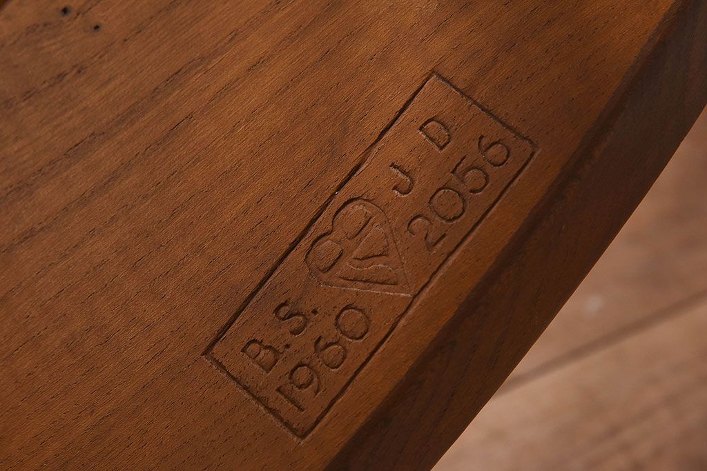 ヴィンテージ家具　イギリスビンテージ　ERCOL(アーコール)　シンプルなデザインのチェア(ダイニングチェア、椅子)(2)
