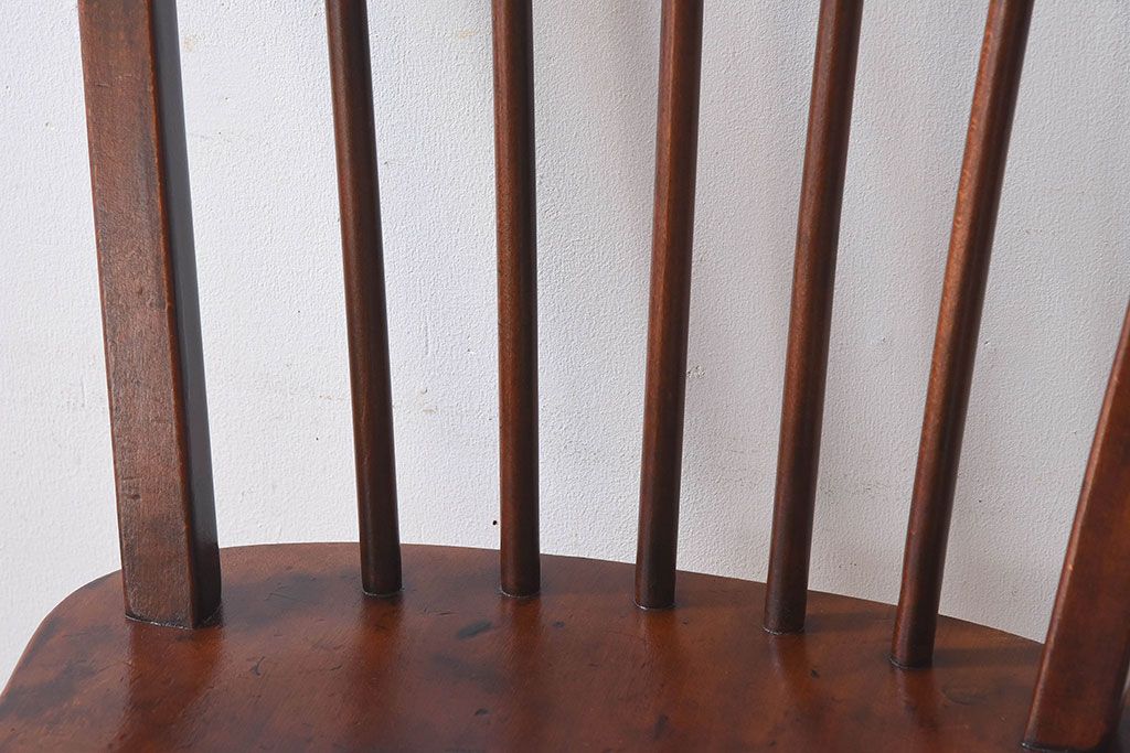 ヴィンテージ家具　イギリスビンテージ　ERCOL(アーコール)　楡材　フープバックチェア(ダイニングチェア、椅子)(1)