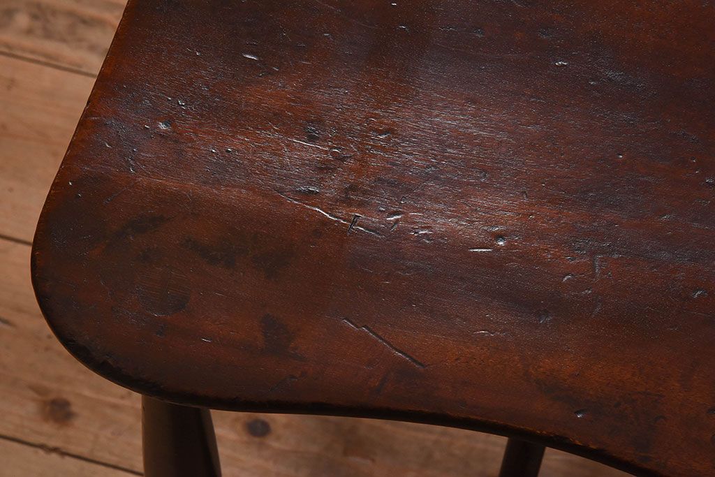 ヴィンテージ家具　イギリスビンテージ　ERCOL(アーコール)　楡材　フープバックチェア(ダイニングチェア、椅子)(1)