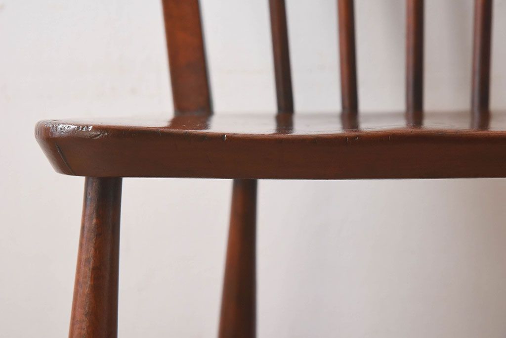 ヴィンテージ家具　イギリスビンテージ　ERCOL(アーコール)　楡材　フープバックチェア(ダイニングチェア、椅子)(1)