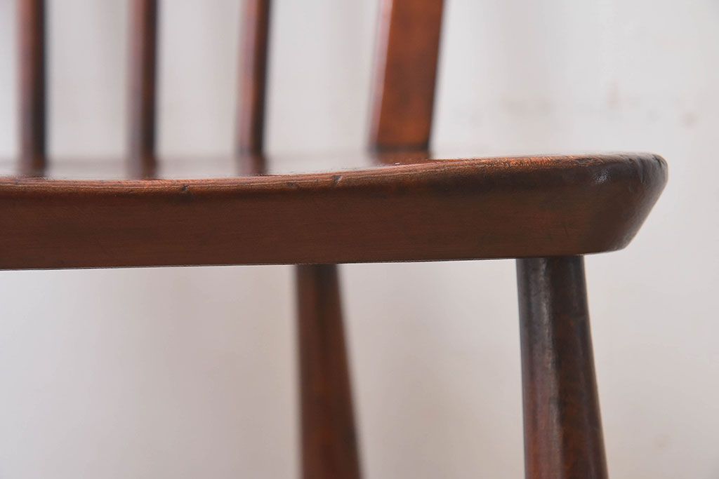 ヴィンテージ家具　イギリスビンテージ　ERCOL(アーコール)　楡材　フープバックチェア(ダイニングチェア、椅子)(1)
