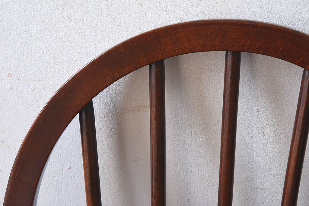 ヴィンテージ家具　イギリスビンテージ　ERCOL(アーコール)　楡材　フープバックチェア(ダイニングチェア、椅子)(2)