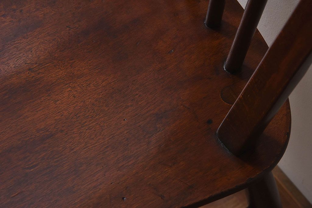 ヴィンテージ家具　イギリスビンテージ　ERCOL(アーコール)　楡材　フープバックチェア(ダイニングチェア、椅子)(2)