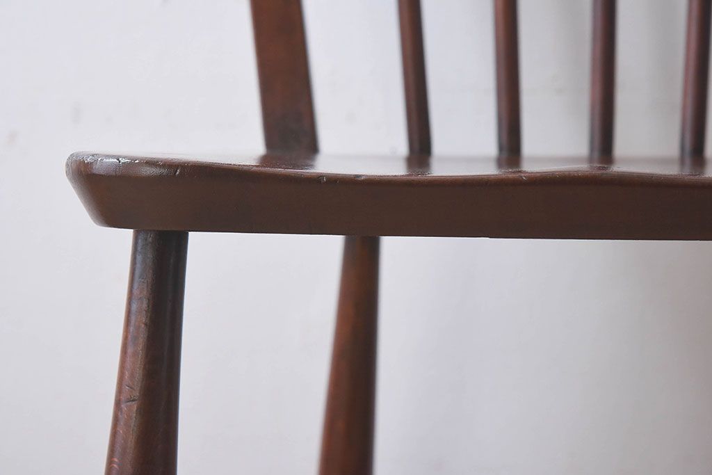 ヴィンテージ家具　イギリスビンテージ　ERCOL(アーコール)　楡材　フープバックチェア(ダイニングチェア、椅子)(2)