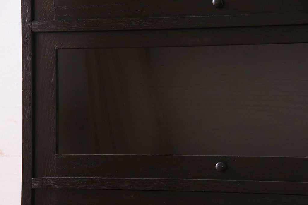 ヴィンテージ家具　イギリスビンテージ　引き出し付き!珍しいデザインのスタッキングブックケース(本棚、本箱、キャビネット)