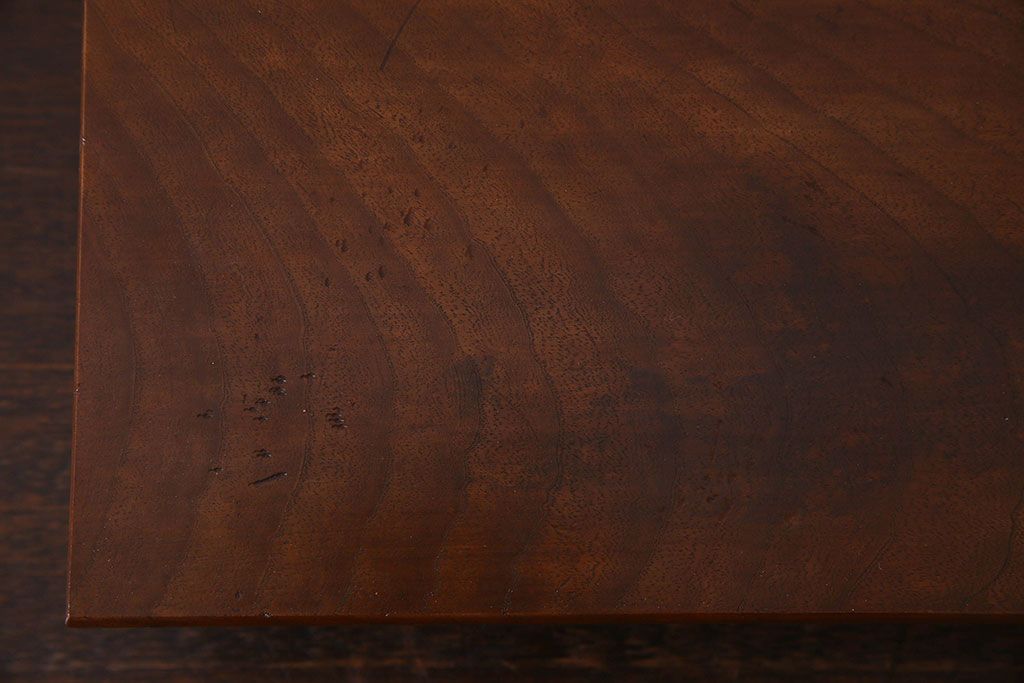 アンティーク雑貨　和製アンティーク 総ケヤキ材　古い木の質感が味わい深い花台(飾り台)