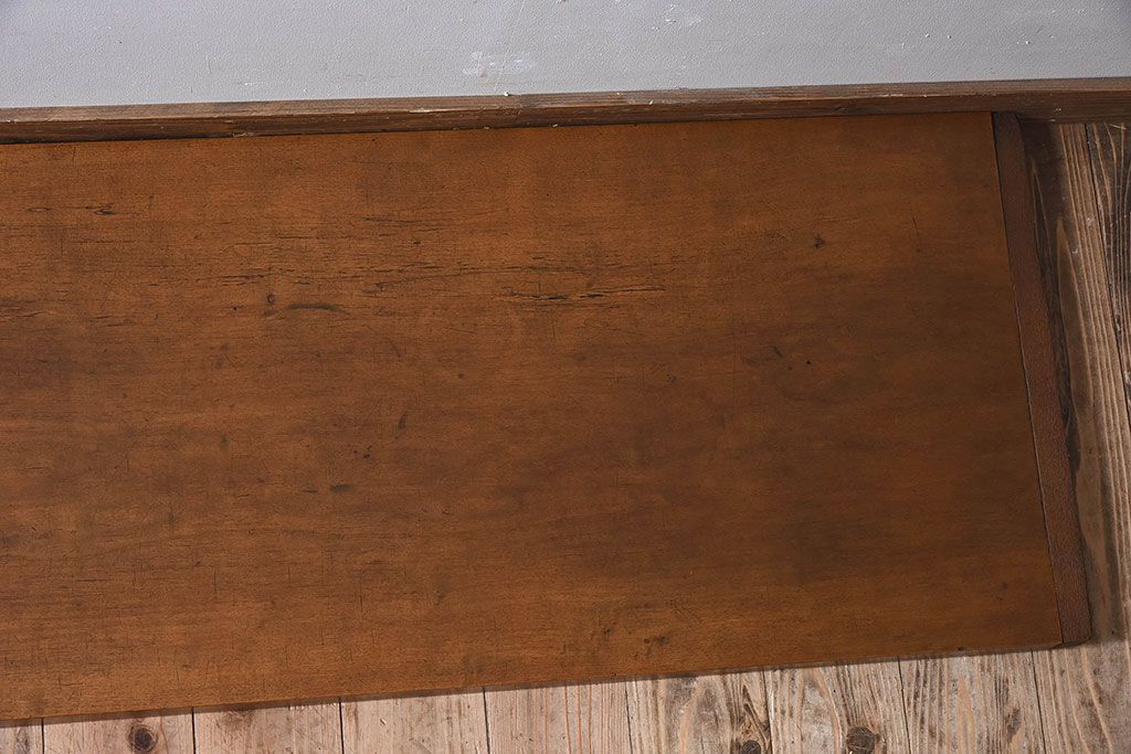 アンティーク家具　和製アンティーク　栃の木材　天板一枚板の裁ち板