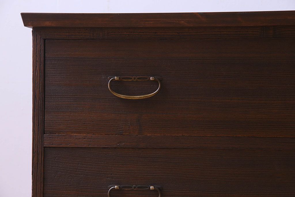 レトロ家具　昭和レトロ　和の趣溢れる時代箪笥ローボード(ローチェスト、サイドボード)