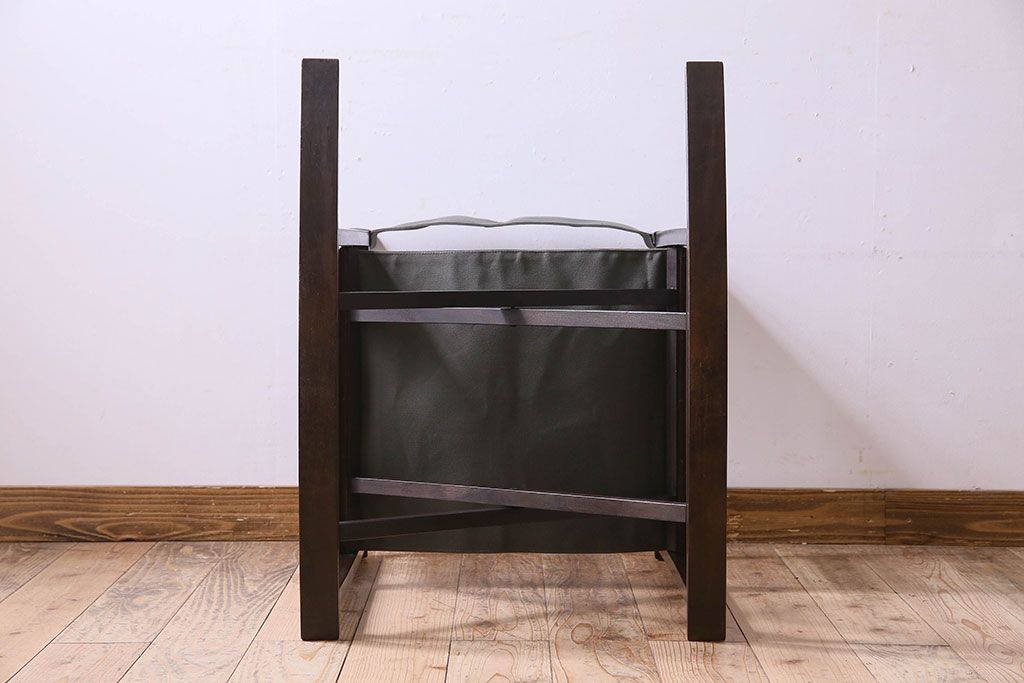 アンティーク家具　和モダン　日本楽器・山葉(ヤマハ)文化椅子　折り畳み式ロッキングチェア(椅子)(1)